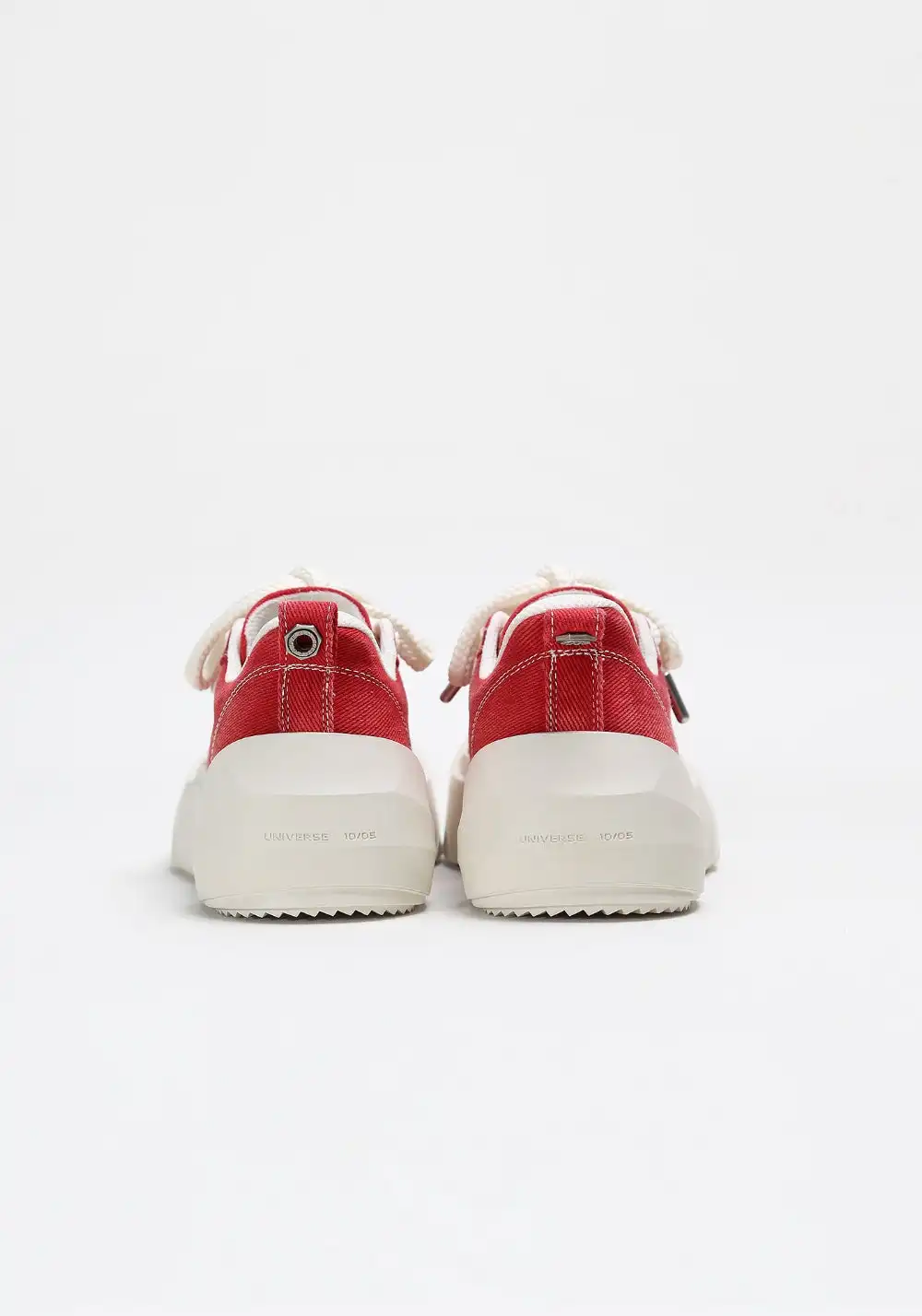 ADC丨Bare Look Washed Denim Platform Sneakers