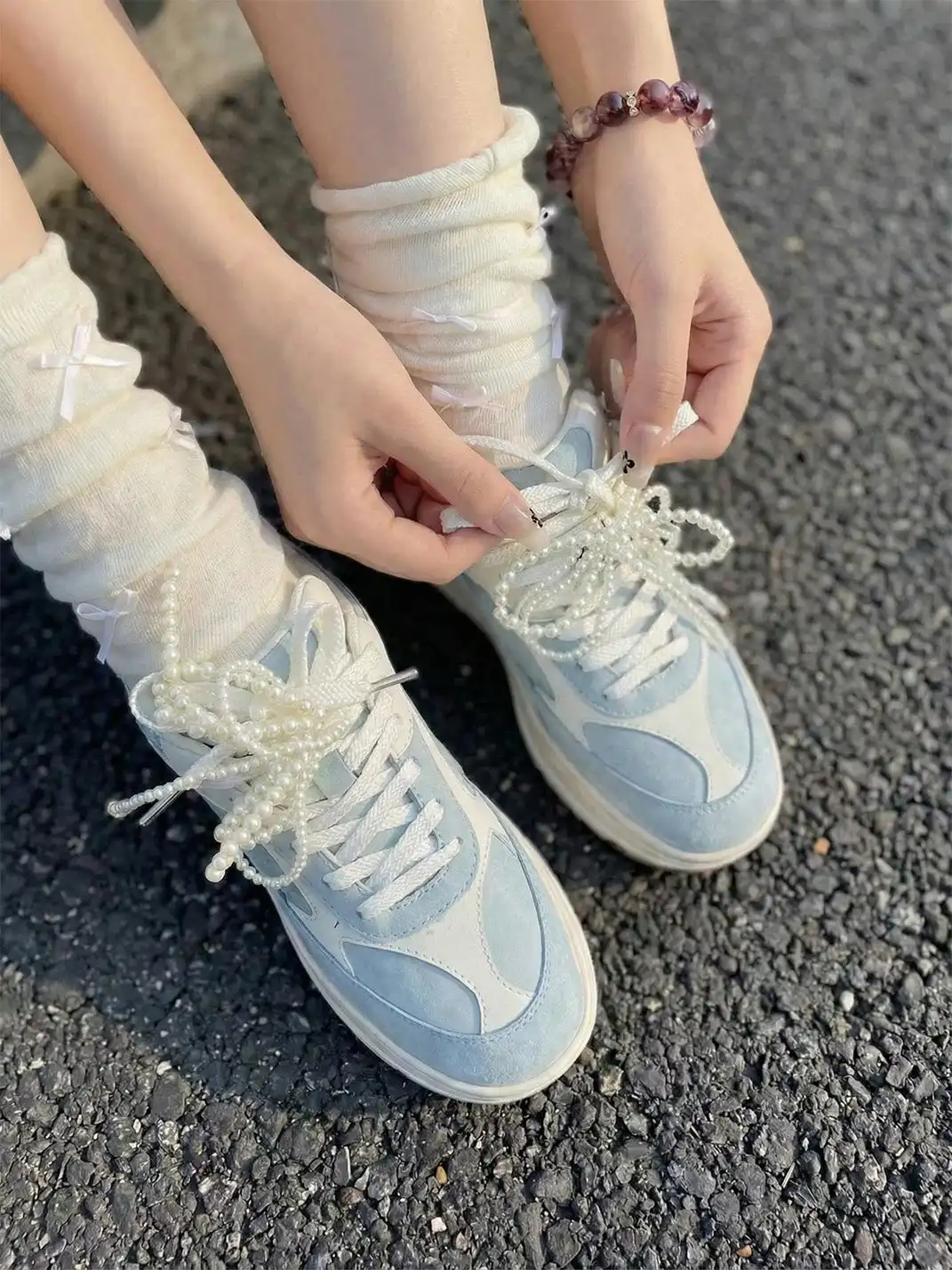 ADC丨Pearl Trim German Trainer Sneakers