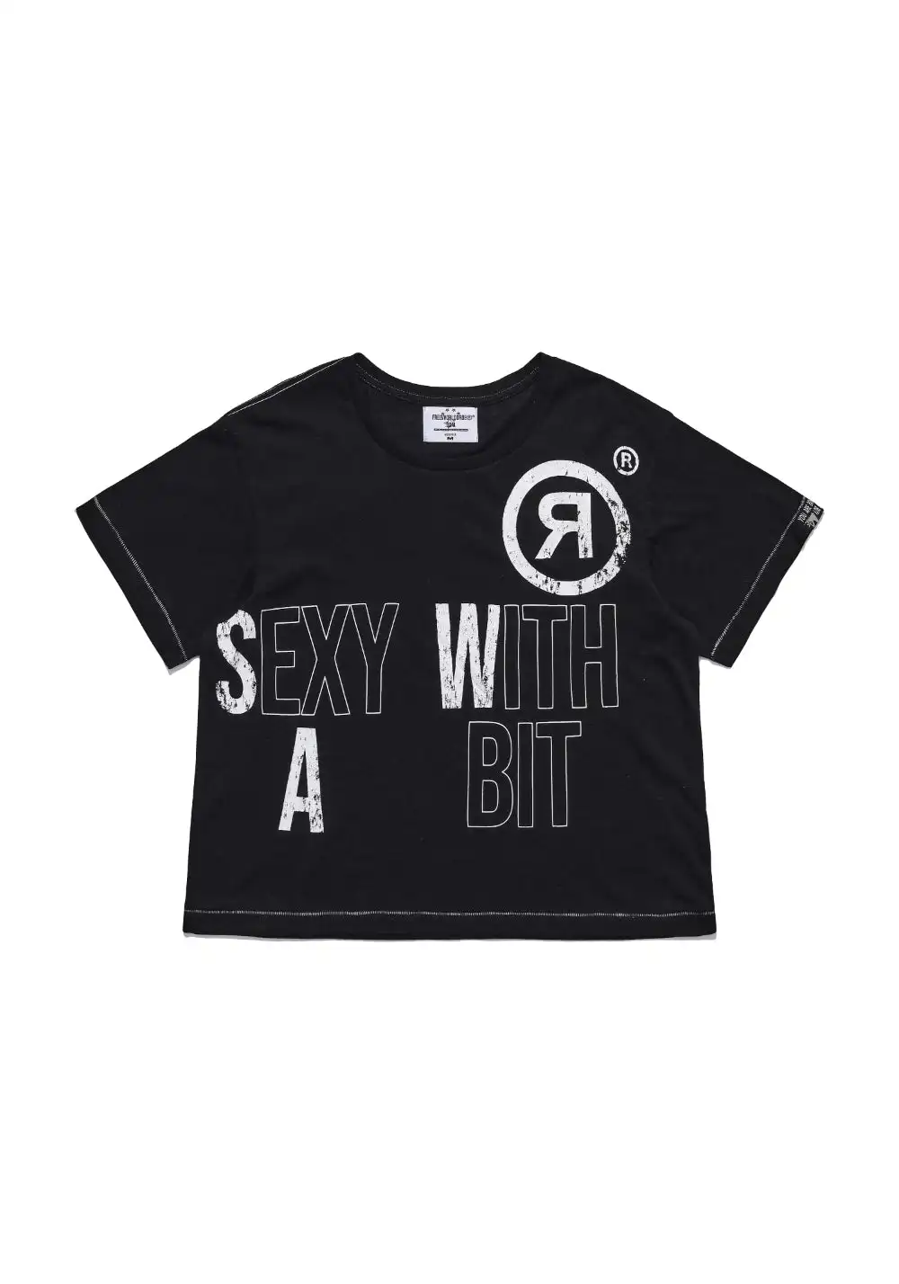 FVVO丨“SEXY WITH A BIT”DTG Printed T-Shirt-Black