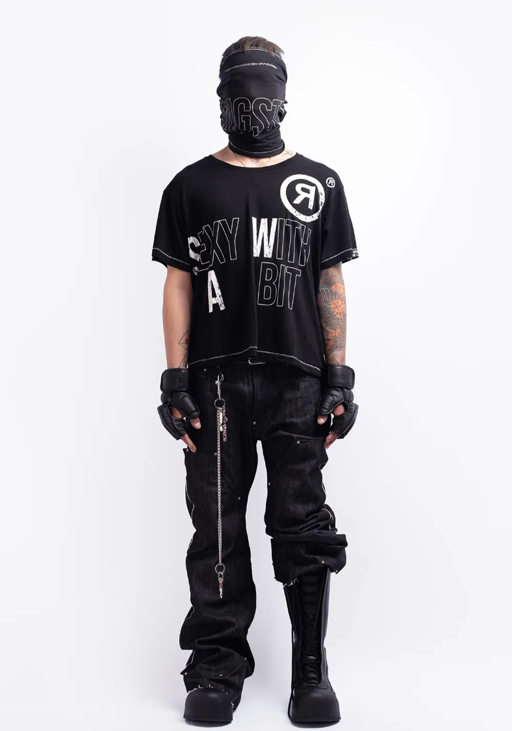 FVVO丨“SEXY WITH A BIT”DTG Printed T-Shirt-Black