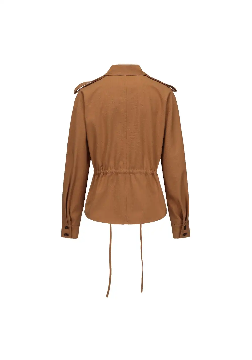 NyDkyel丨Adjustable Linen Button Shirt-Brown