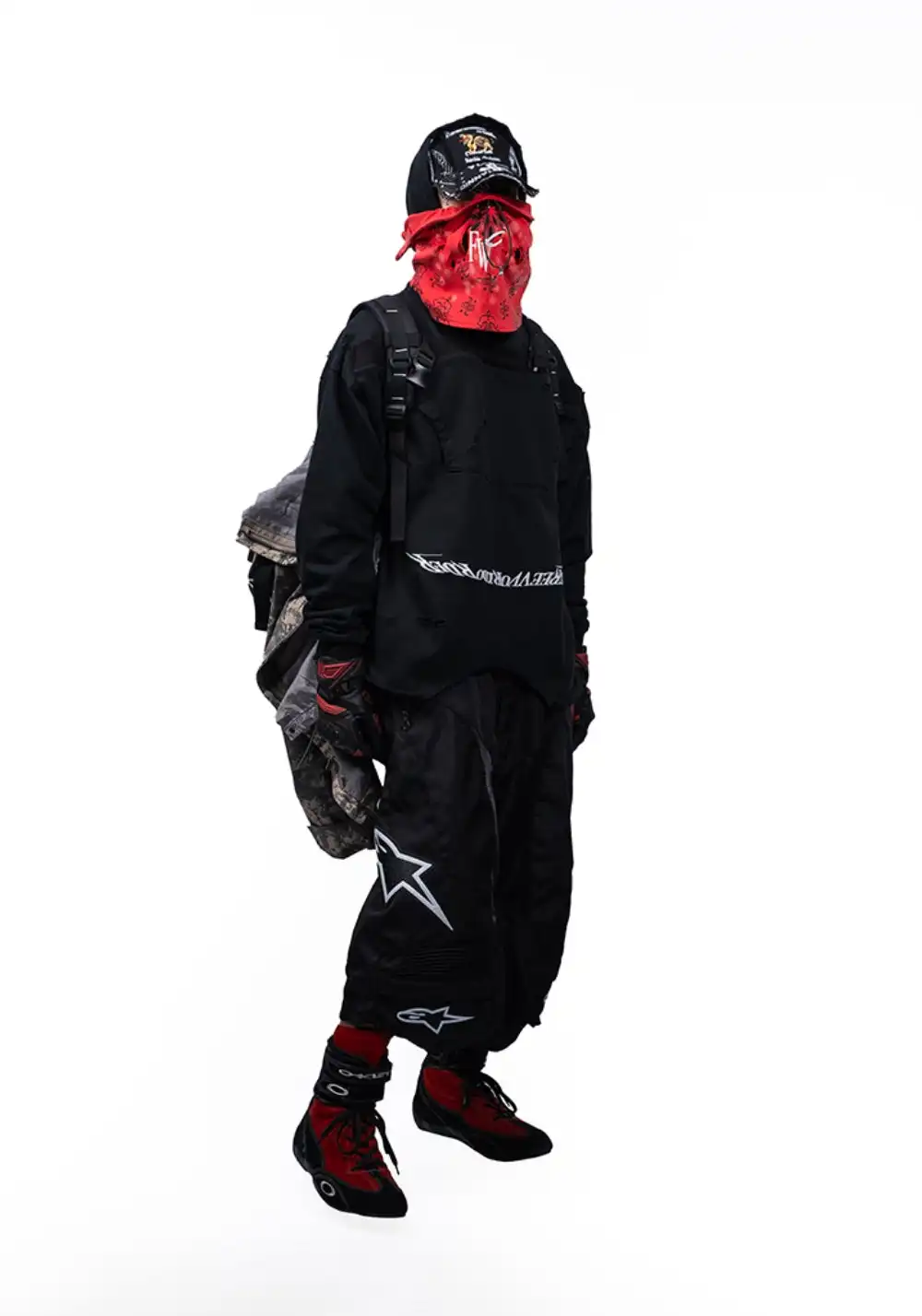 FVVO丨Dirty Washed Flip Pocket Ripped Hoodie