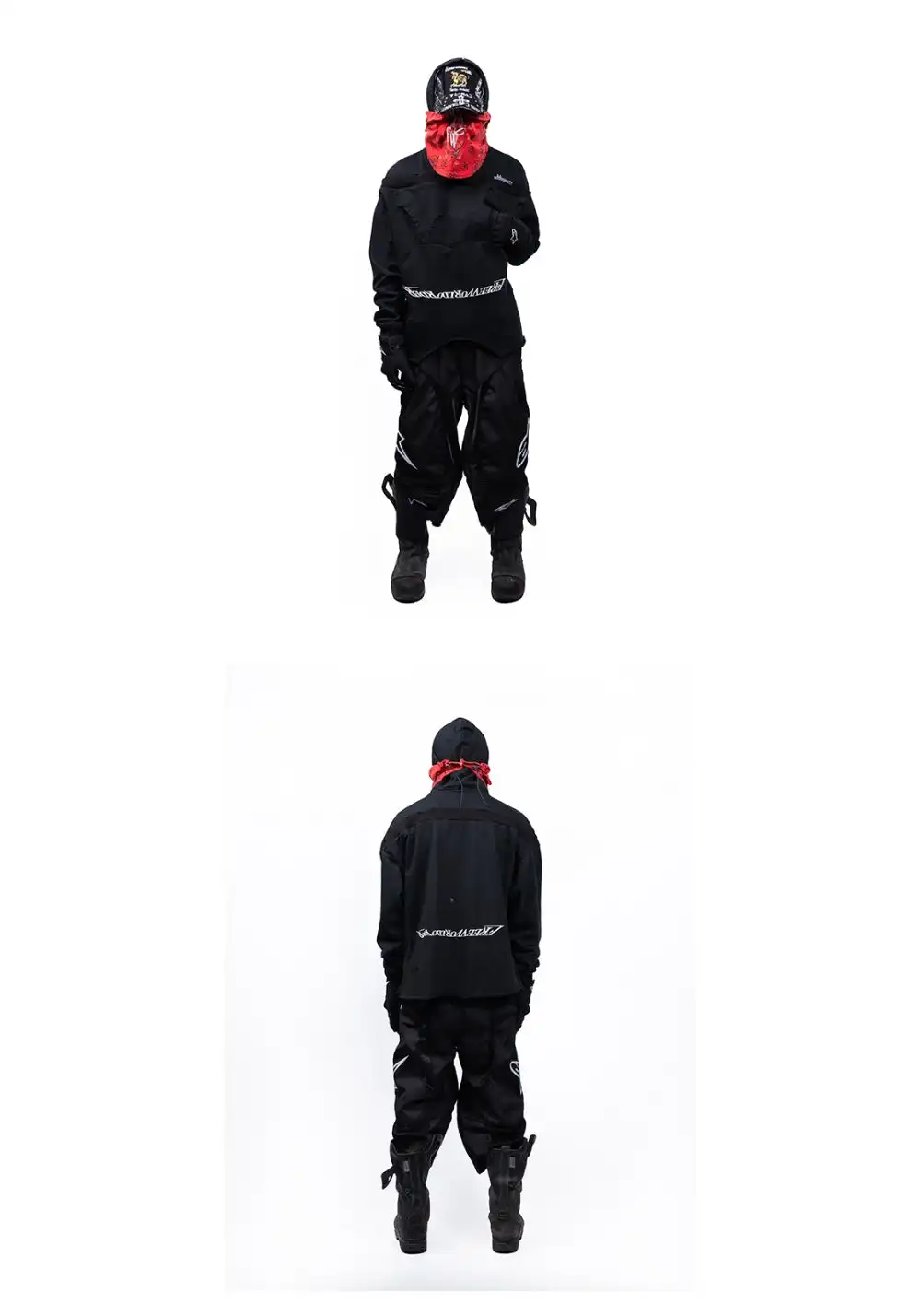 FVVO丨Dirty Washed Flip Pocket Ripped Hoodie
