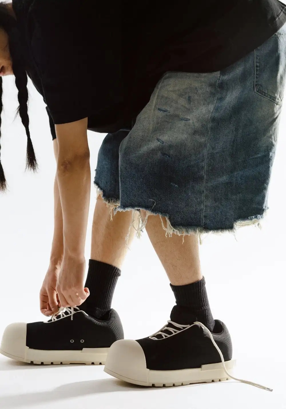 FVVO丨THICK SOLED LOW BOOTS-Black&White