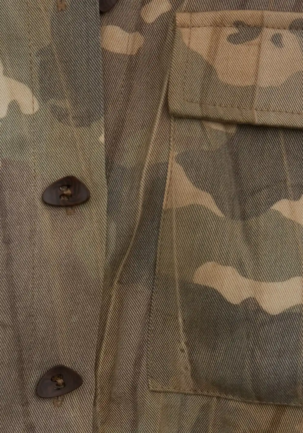 NyDkyel丨Tencel Camo Draped Shirt