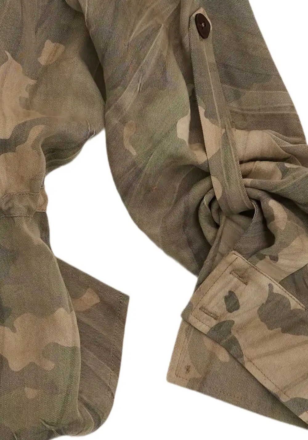 NyDkyel丨Tencel Camo Draped Shirt