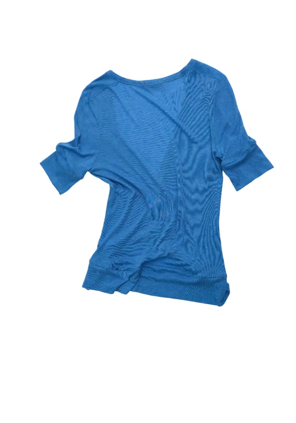NyDkyel丨Lightweight Wool Knit Cardigan-Blue