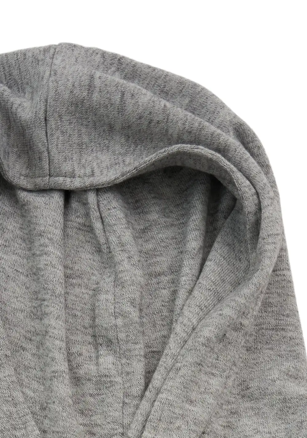 NyDkyel丨Tie-Neck Hooded Knit Top-Gray