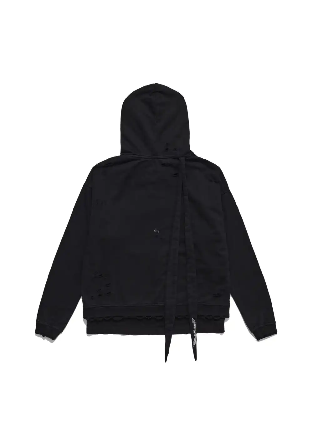 FVVO丨Dirty Washed Ripped Pocket Zip-up Hoodie
