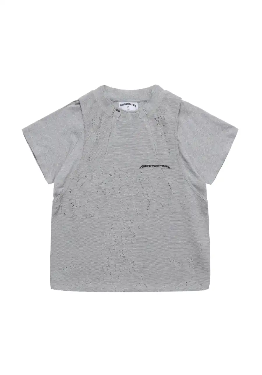 FVVO Broken hole three piece top set-Gray - 4