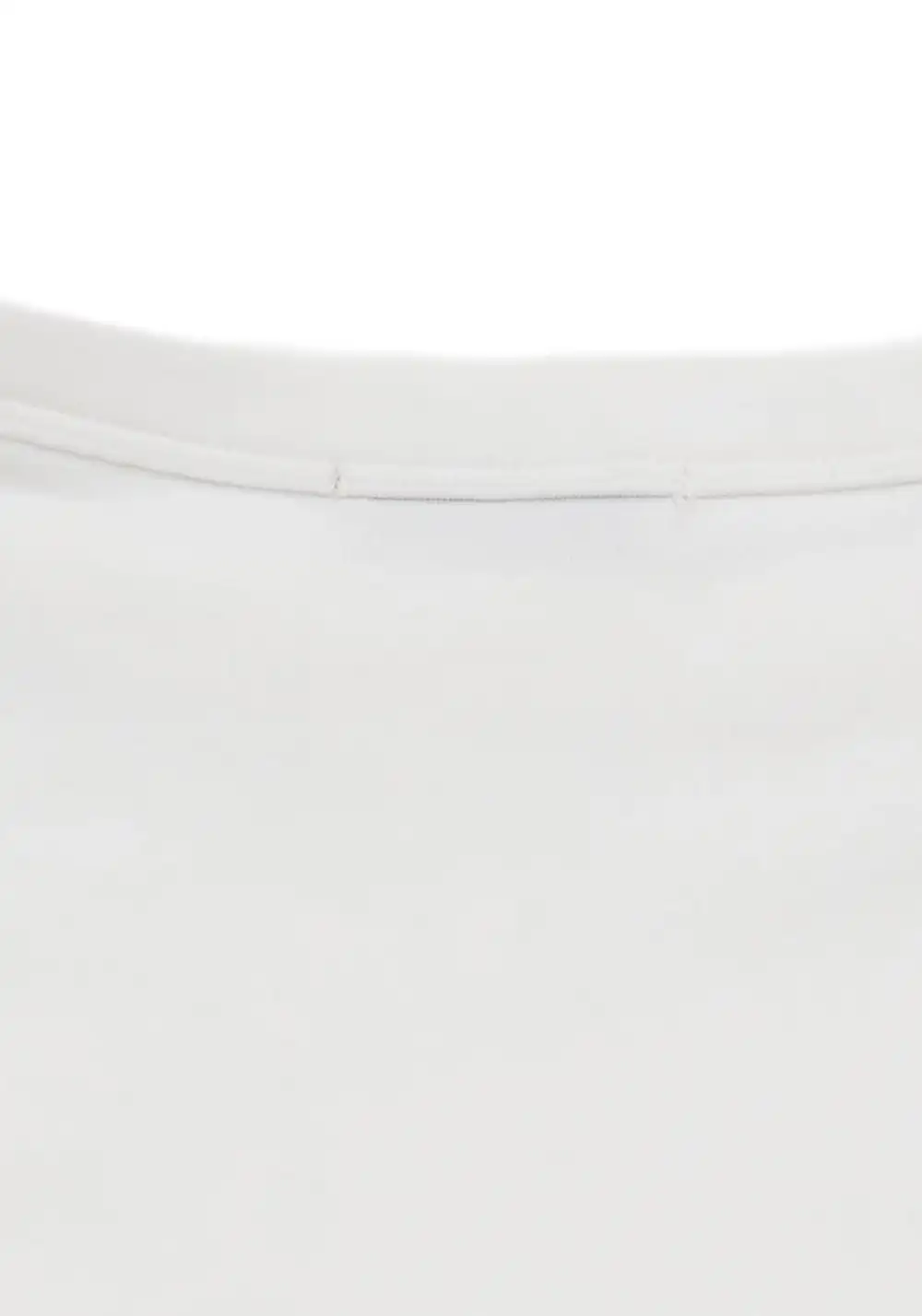 NyDkyel丨Slim Fit Boat Neck T-Shirt with Back Straps-White
