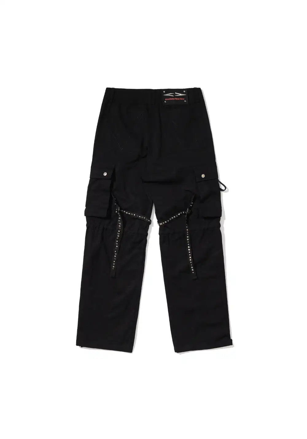 FVVO丨RIVET CARGO PANTS-Black
