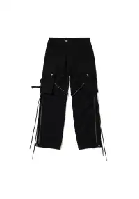 FVVO丨RIVET CARGO PANTS-Black