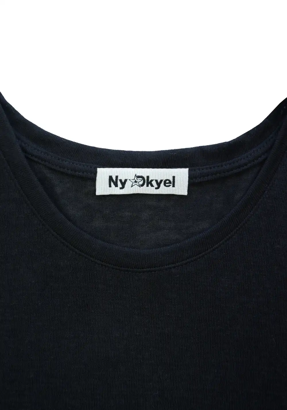 NyDkyel丨Lightweight Knit Tee - Dropped Shoulder Fit-Black