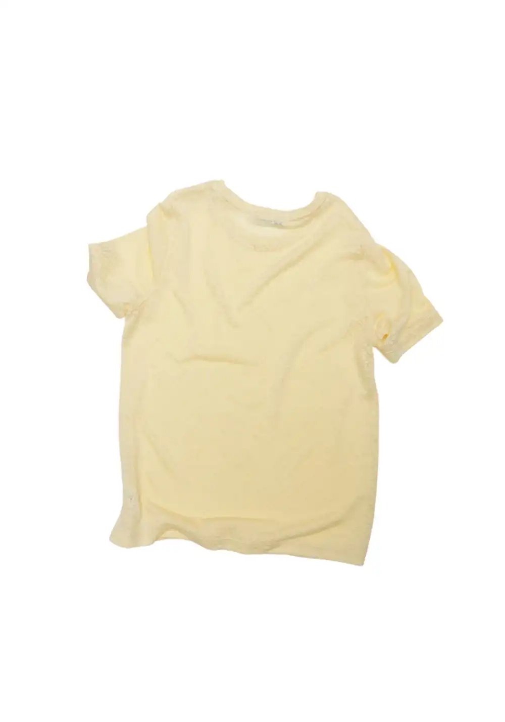 NyDkyel丨Lightweight Knit Tee - Dropped Shoulder Fit-Yellow