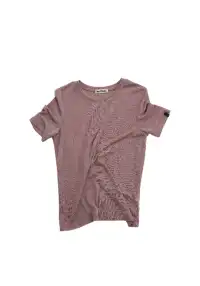 NyDkyel丨Lightweight Knit Tee - Dropped Shoulder Fit-Purple