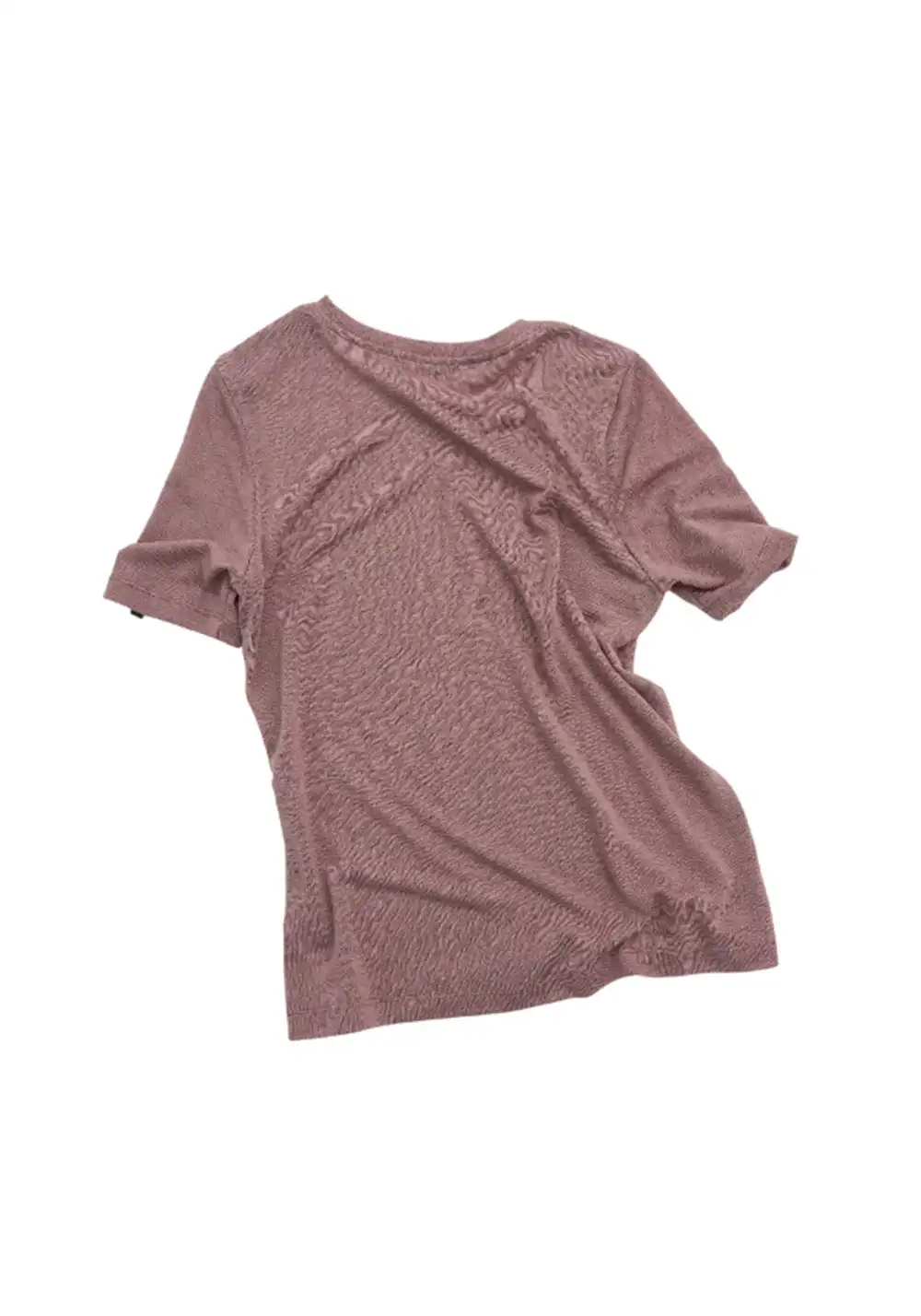 NyDkyel丨Lightweight Knit Tee - Dropped Shoulder Fit-Purple