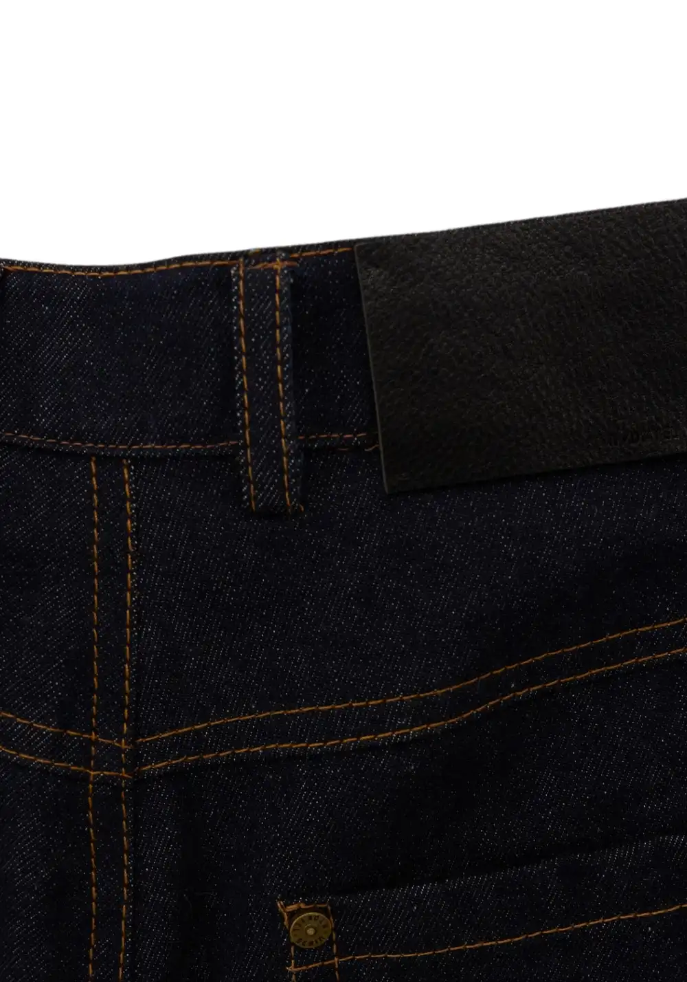 NyDkyel丨Folded Stitch Denim Shorts