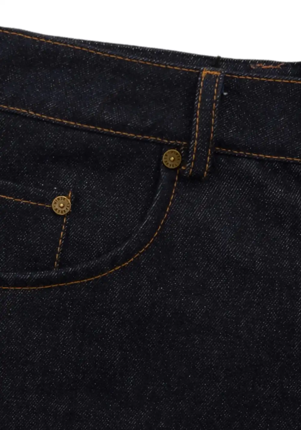 NyDkyel丨Folded Stitch Denim Shorts
