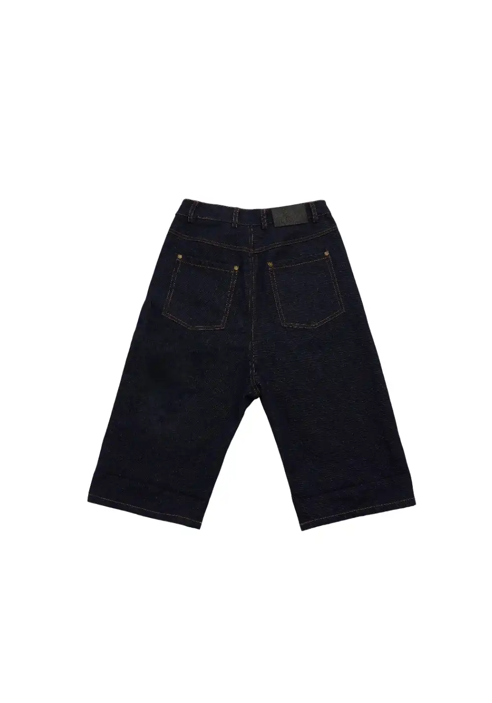 NyDkyel丨Folded Stitch Denim Shorts