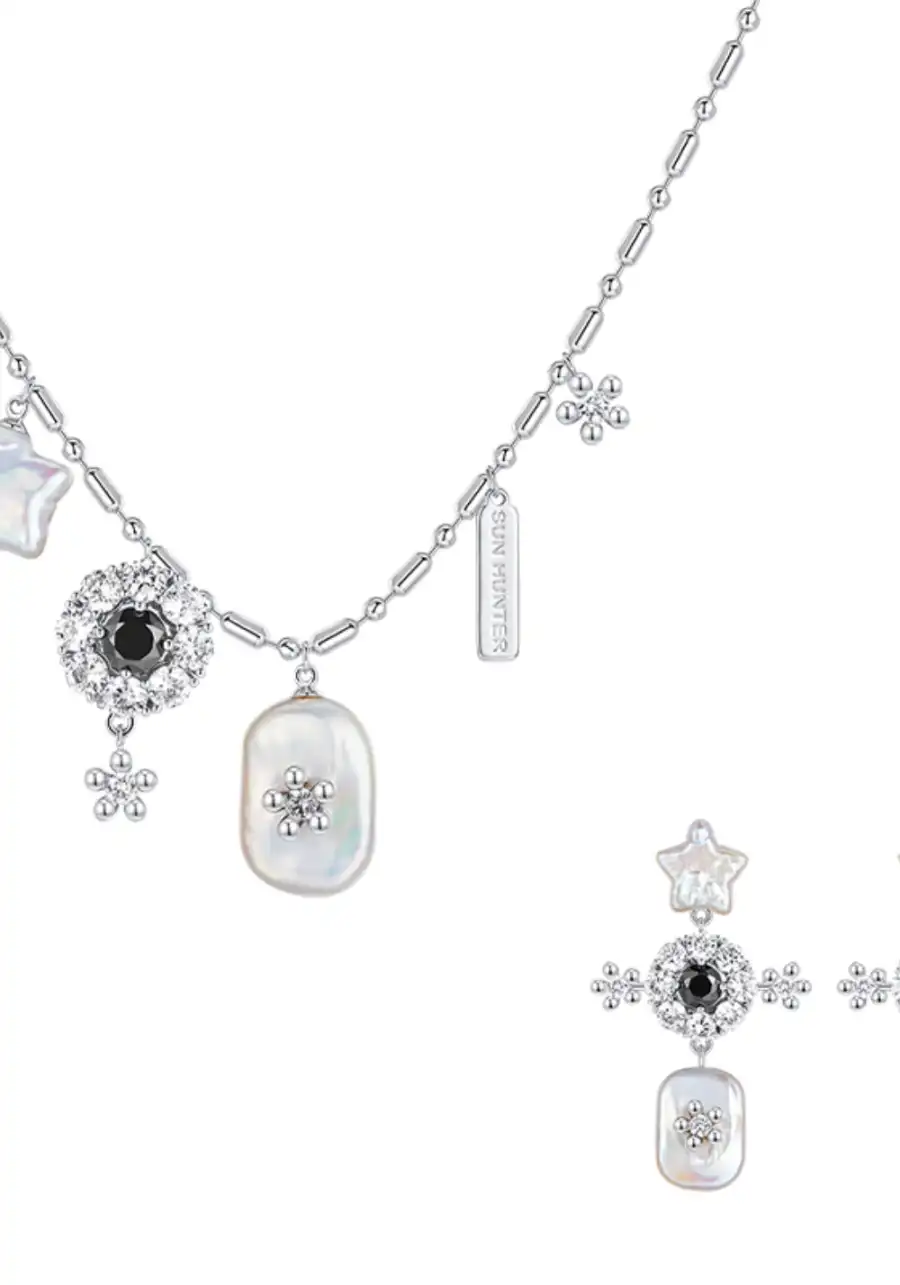 SUN HUNTER丨Baroque Pearl Star Necklace - 2