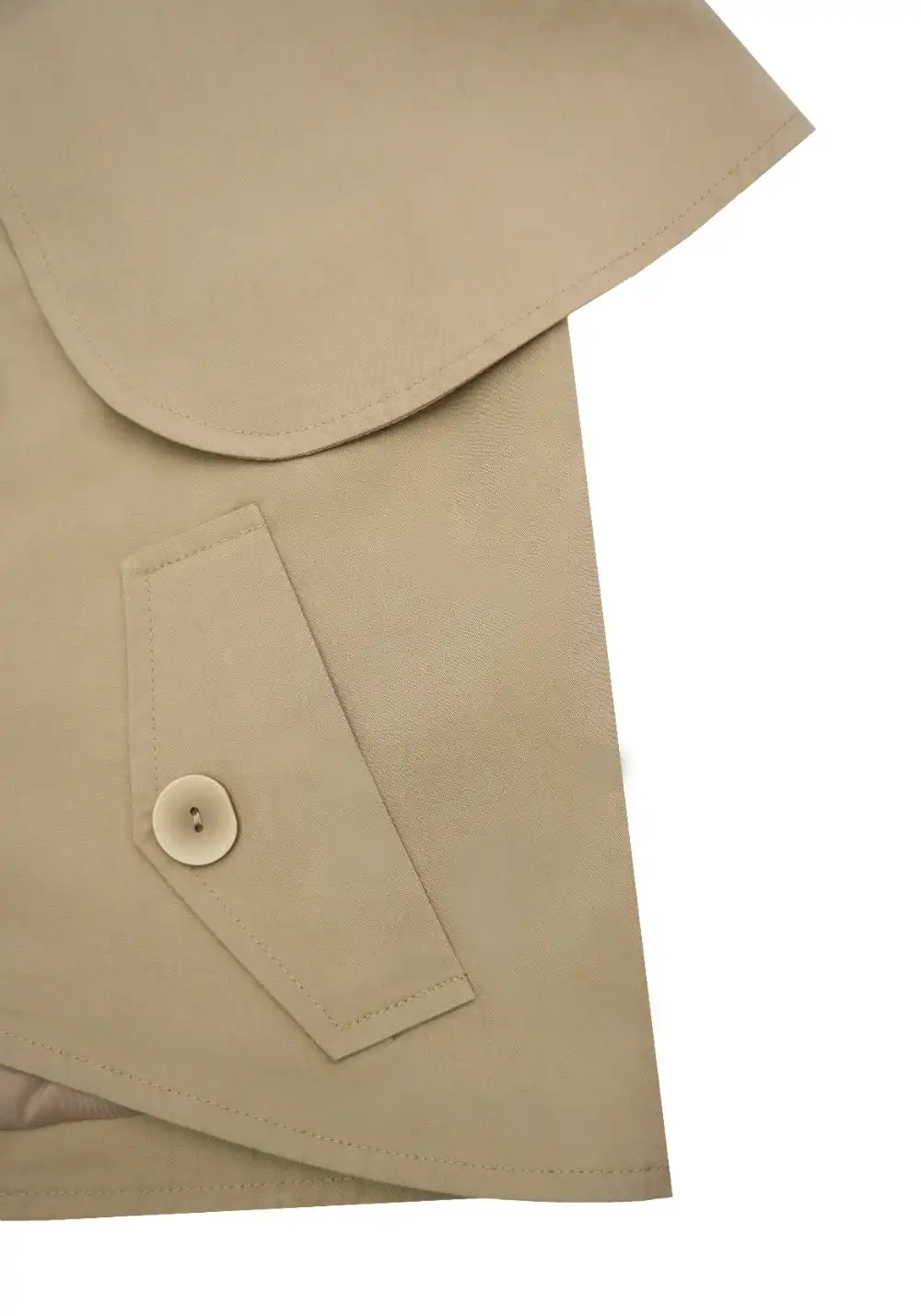 NyDkyel丨Detachable Cape Vest-Khaki