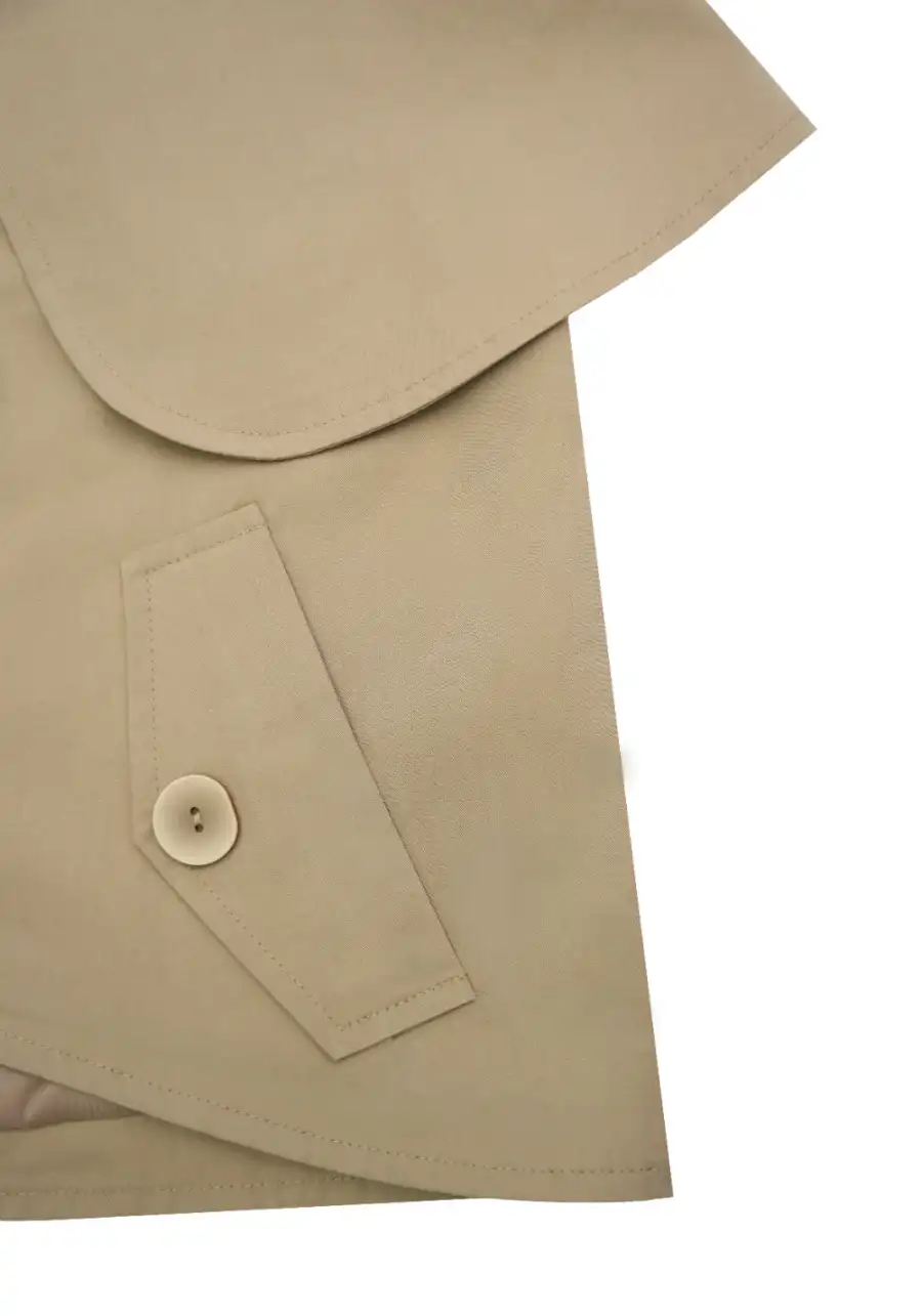 NyDkyel丨Detachable Cape Vest-Khaki - 3