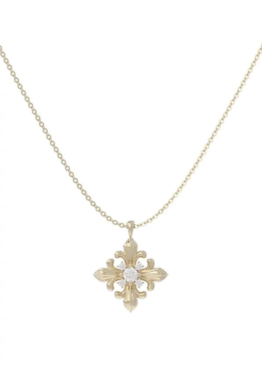 SUN HUNTER丨Minimalist Iris Pendant Chain - 4
