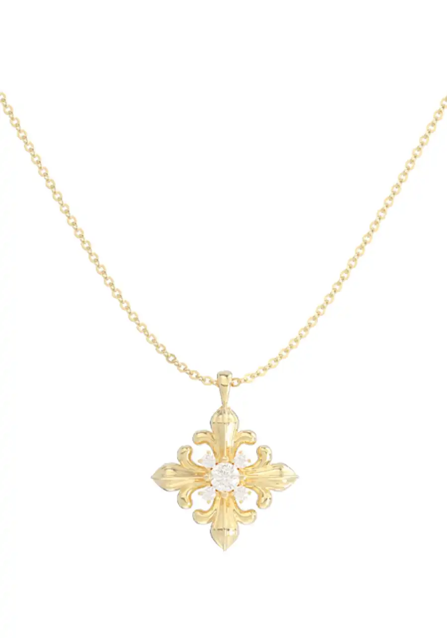 SUN HUNTER丨Minimalist Iris Pendant Chain - 3