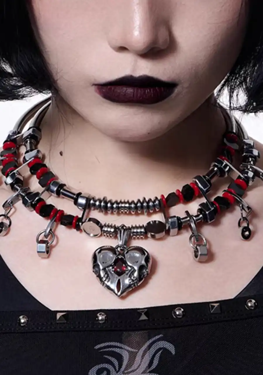 ILLuSoRy丨Gothic Mechanical Pendant Necklace - 3