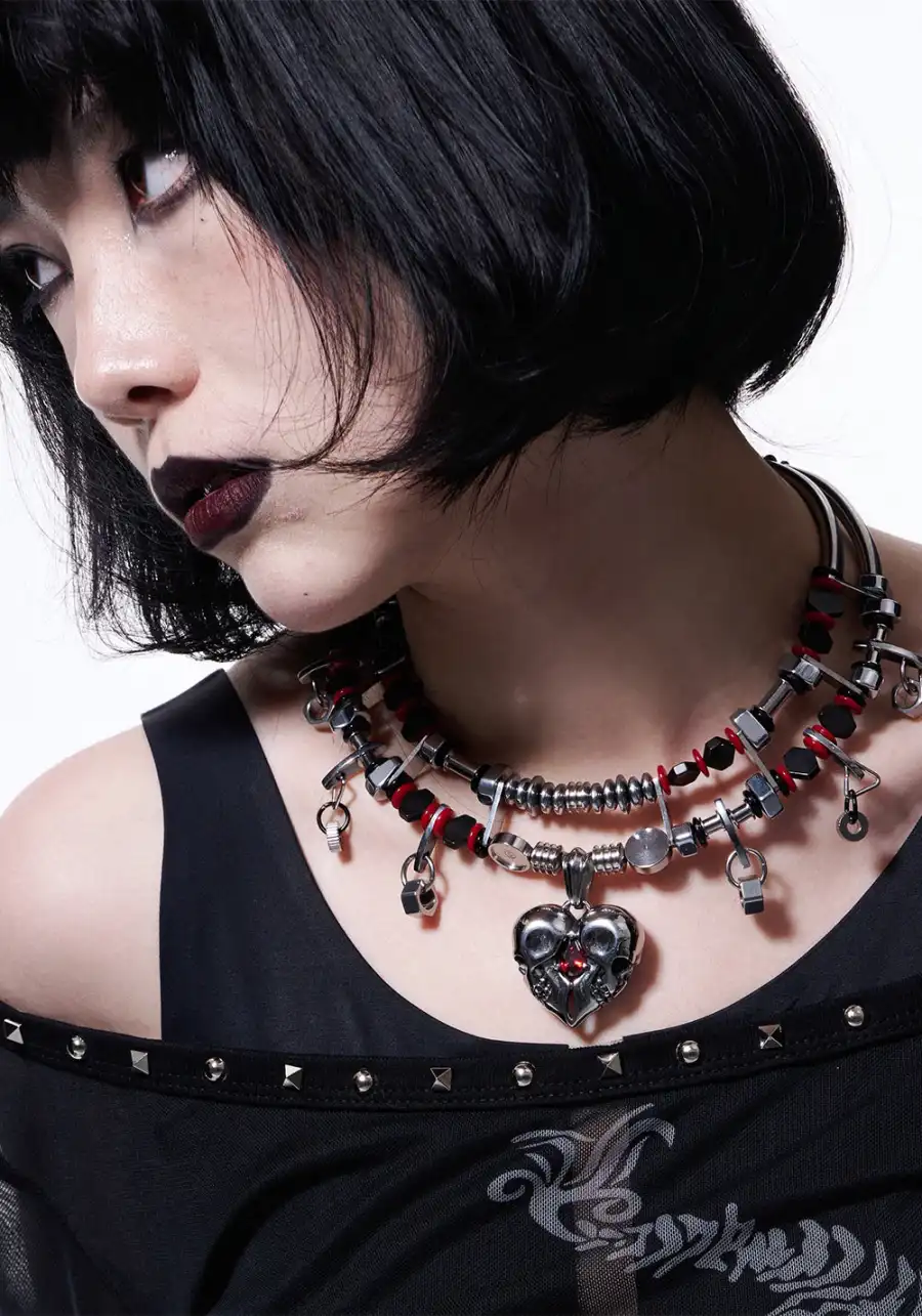 ILLuSoRy丨Gothic Mechanical Pendant Necklace - 2