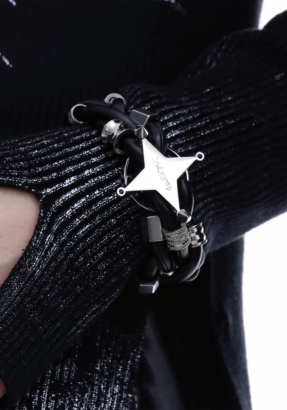 ILLuSoRy丨Leather-Wrapped Bead Bracelet