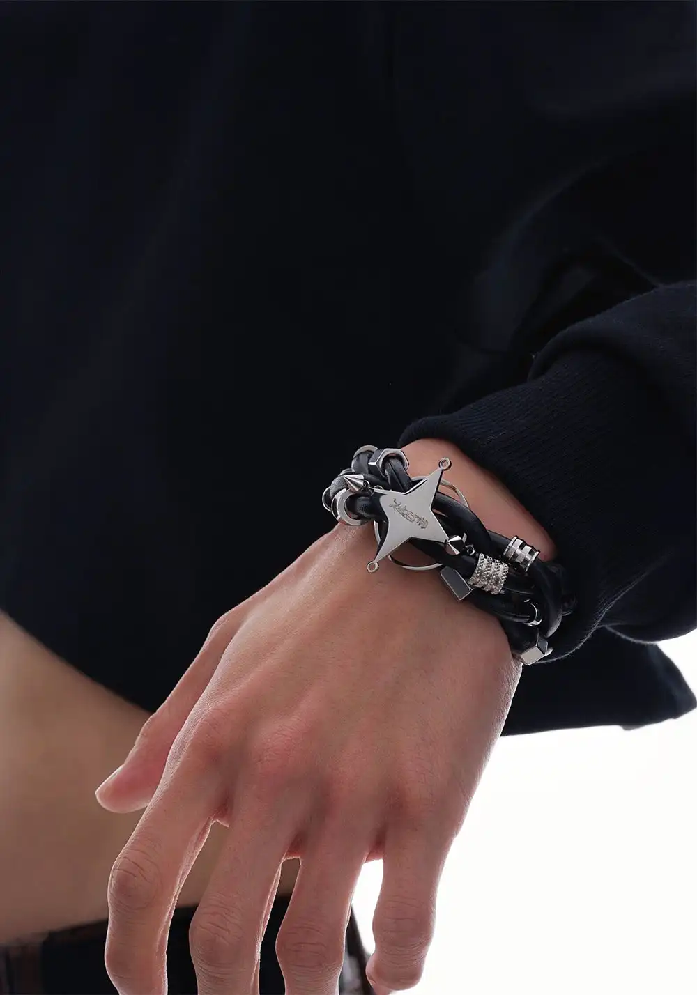 ILLuSoRy丨Leather-Wrapped Bead Bracelet