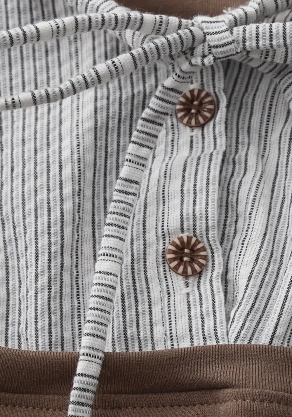 NyDkyel丨Striped Knit Paneled Fitted Layered Tee