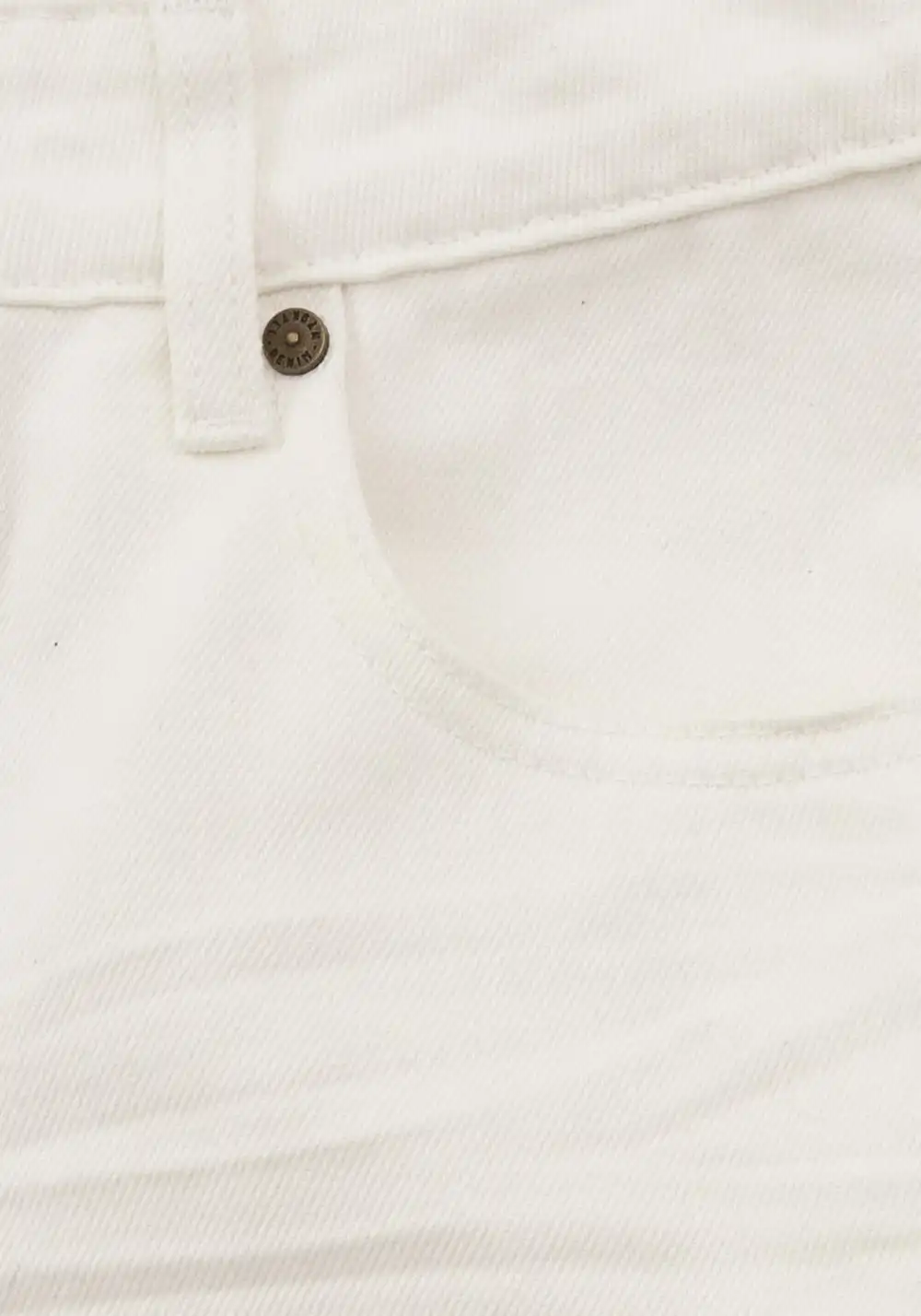 NyDkyel丨White Pleated Straight Jeans