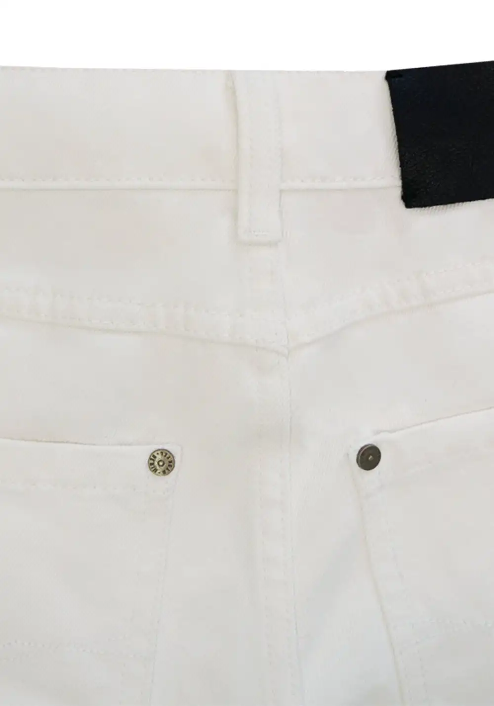 NyDkyel丨White Pleated Straight Jeans