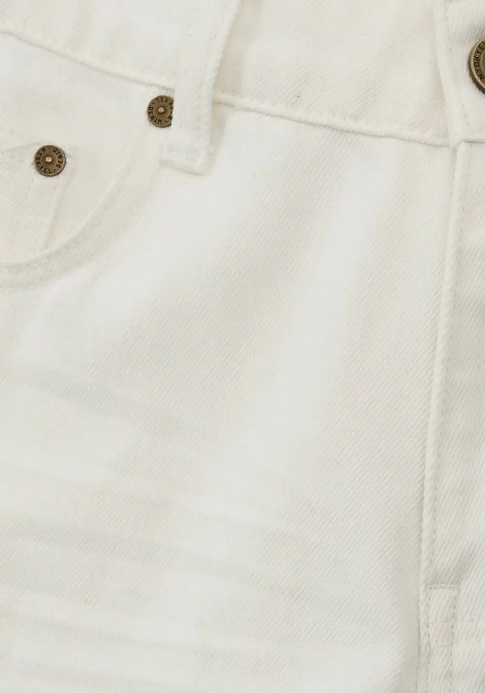 NyDkyel丨White Pleated Straight Jeans