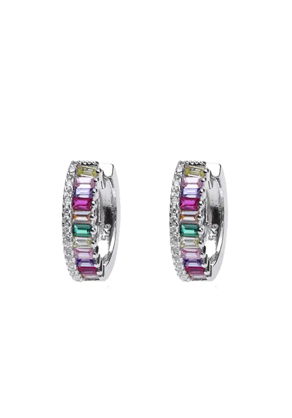 LUXTA丨Colorful Silver Statement Earrings