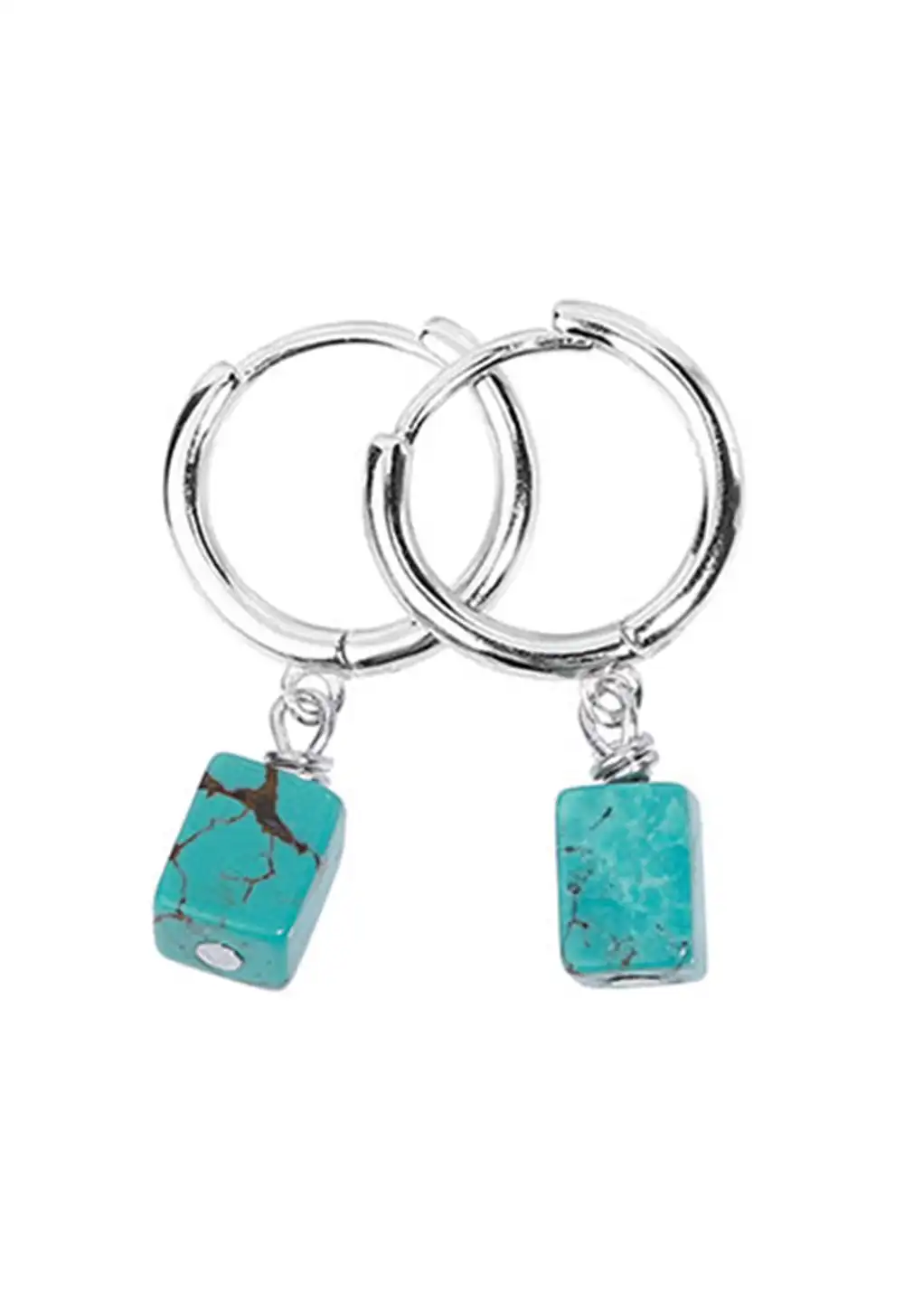 LUXTA丨Turquoise Tibetan Silver Drops