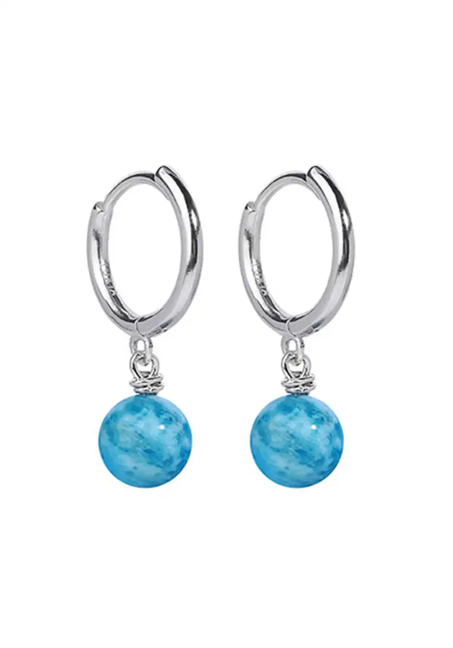 LUXTA丨Blue Crystal Silver Pendants - 4