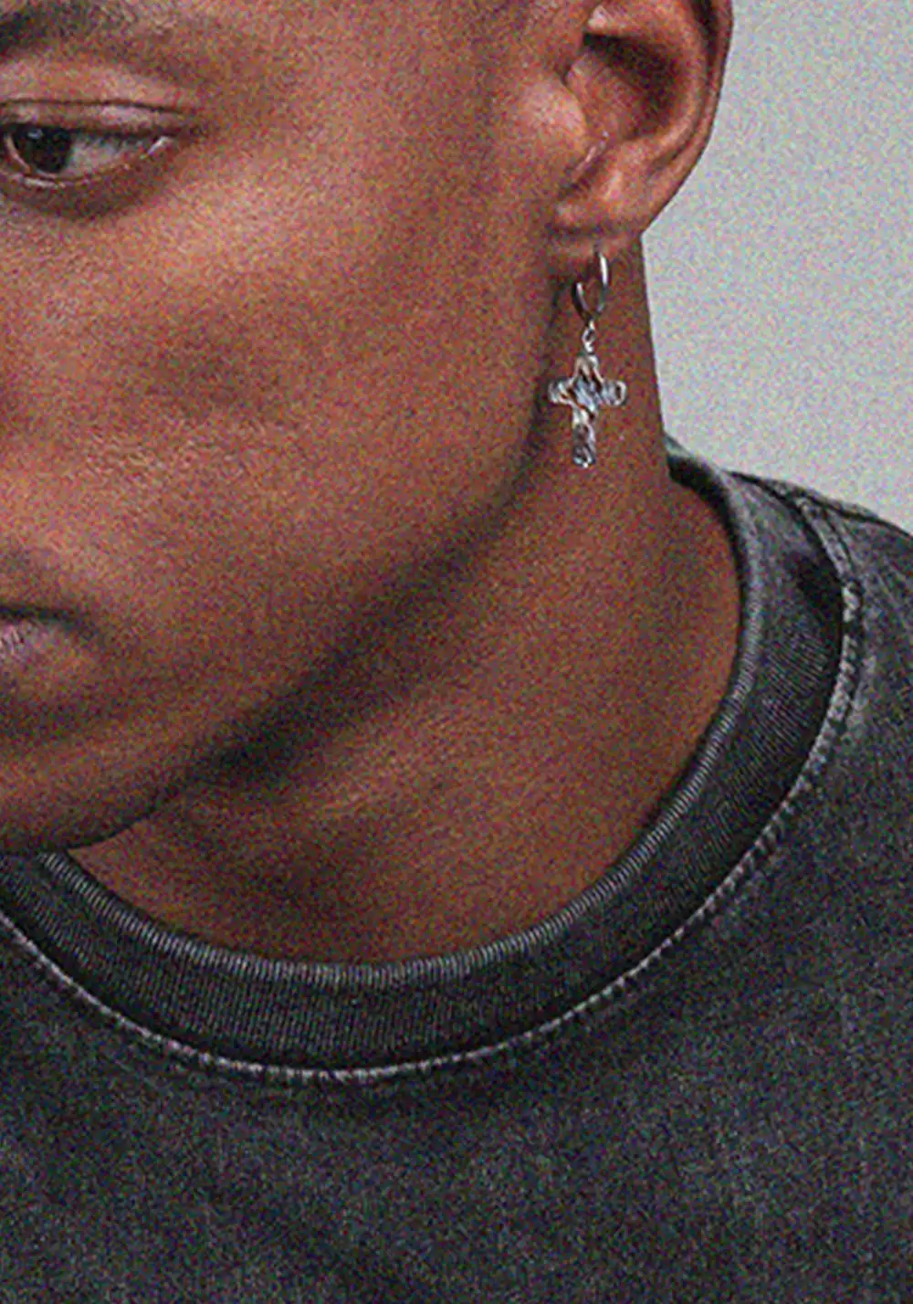 LUXTA丨Pearl Cross Silver Earrings