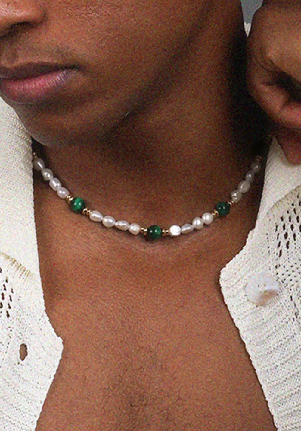 LUXTA丨Tiger Eye Pearl Choker