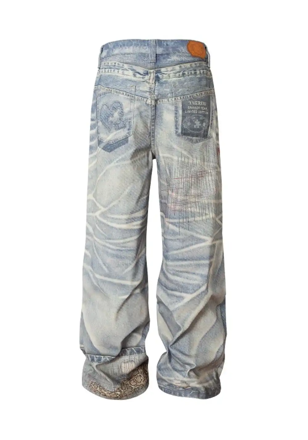 YADcrew丨YADcrew Python-Embossed Jeans