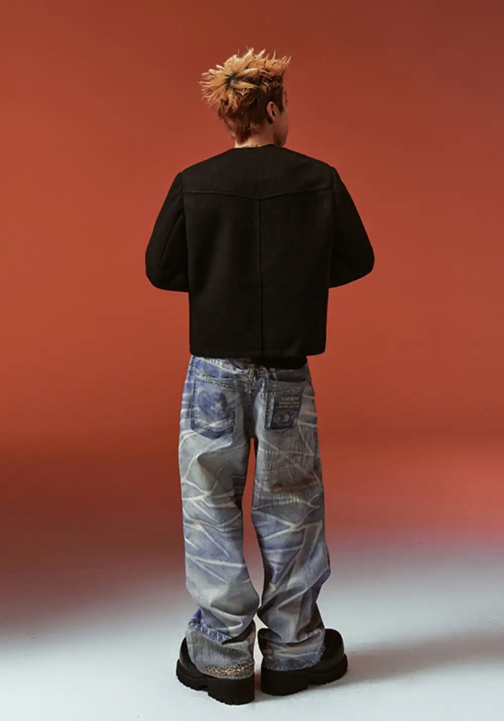 YADcrew丨YADcrew Python-Embossed Jeans