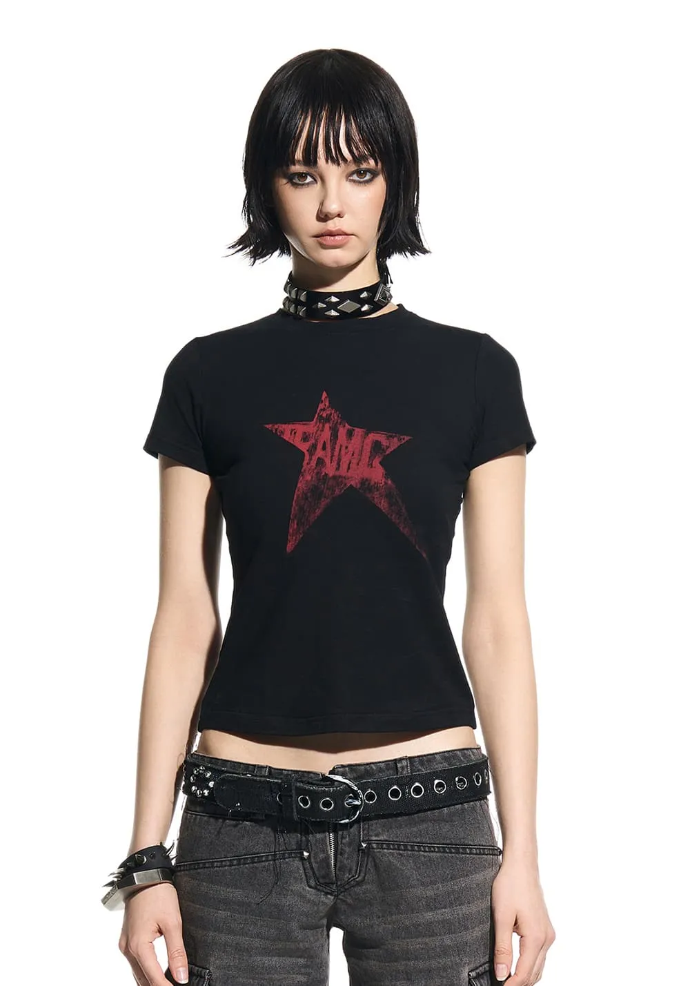 TEAMGEEK | 24SS Speedstar Peruvian Cotton Fitted Star Tee