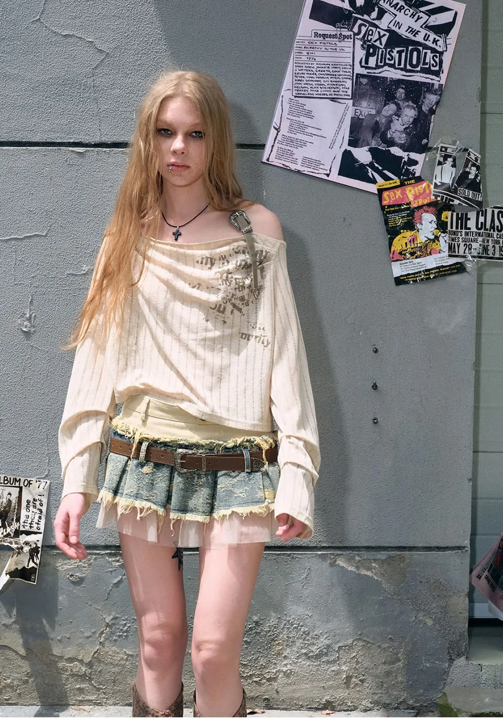 CestNous|2024SS Club Escape Pleated Skirt