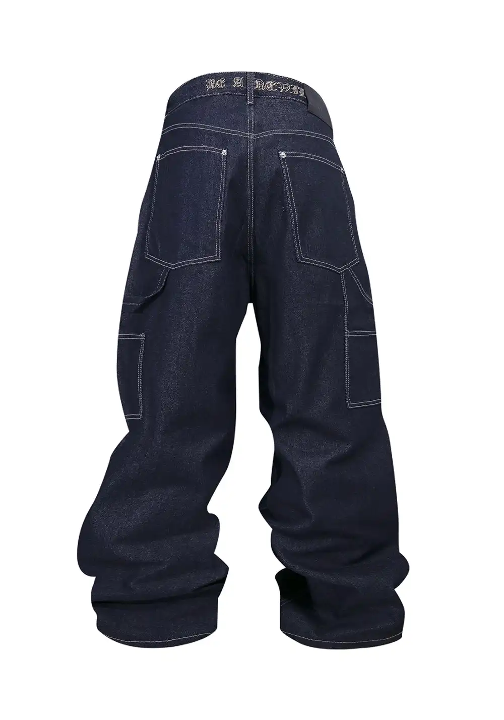 BE A DEVIL丨USD Billion Multi Rivet Denim Pants