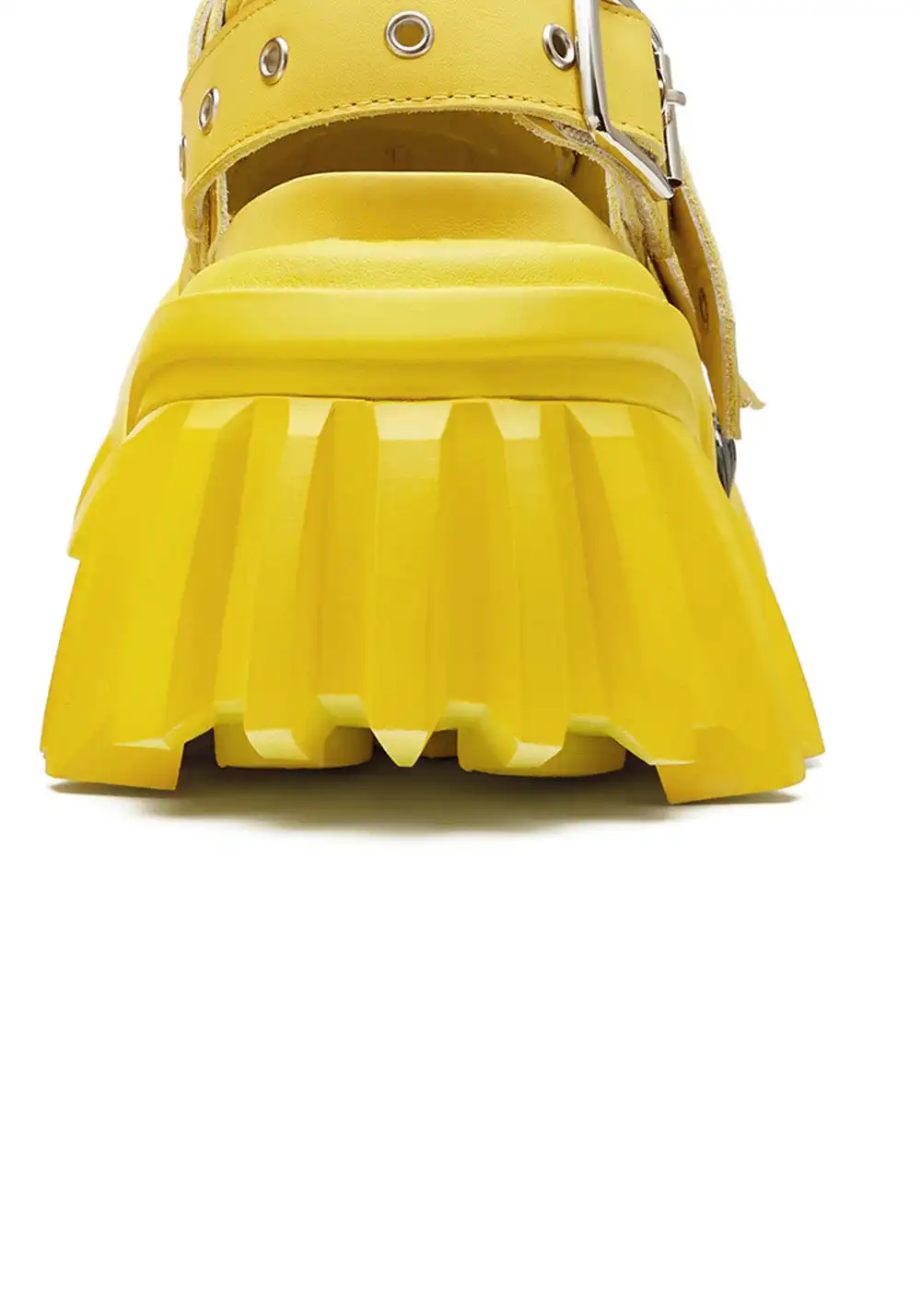 XMZY | Metallic Punk Platform Sandals-Yellow
