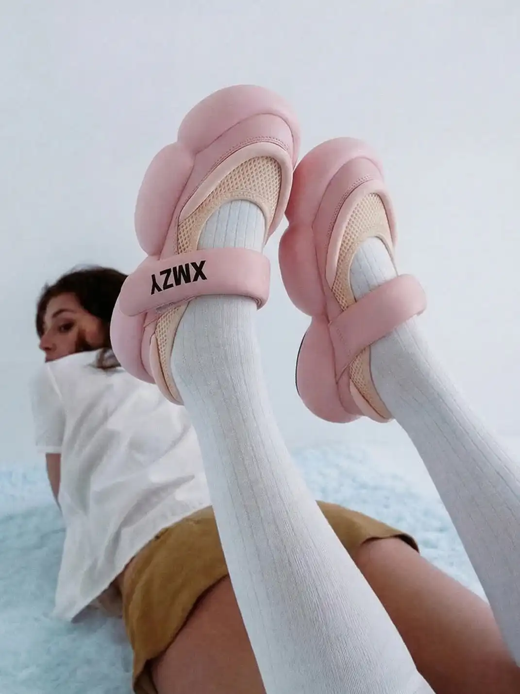 XMZY | Outdoor Platform Sandals-Pink