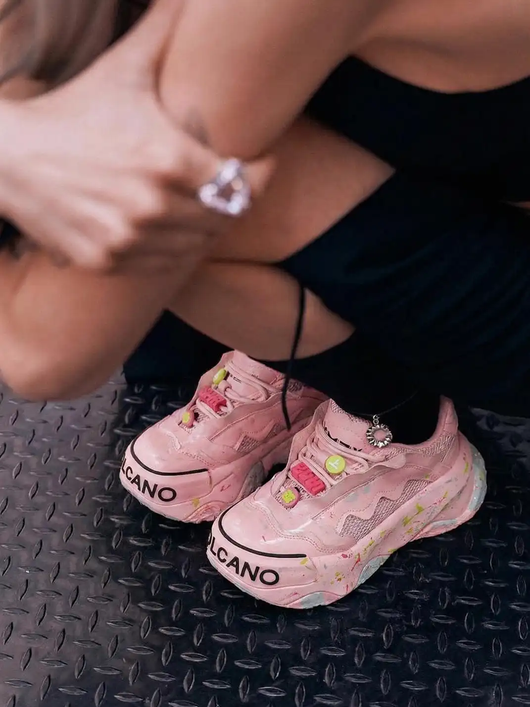XMZY | Chunky Dad Sneakers-Pink